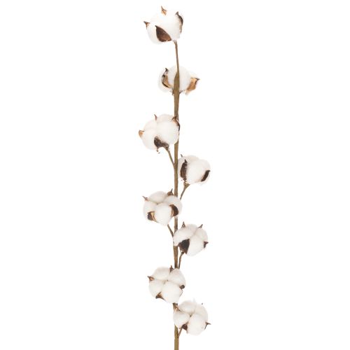 Umělá bavlněná větev s 8 pravými květy, 78 cm