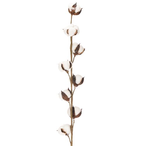 Umělá bavlněná větev s 8 pravými květy, 78 cm | Floristik24.cz
