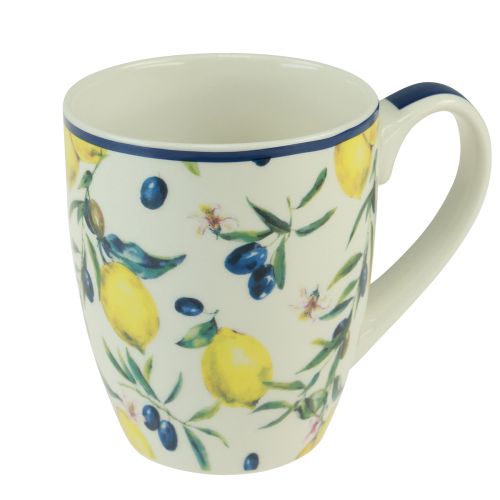 Floristik24 Keramický hrnek na olivy a citrony 10,5 cm