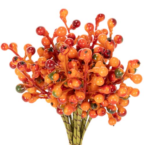 Hrozen oranžových bobulí, dlouhý 20 cm nakoupit | Floristik24.cz