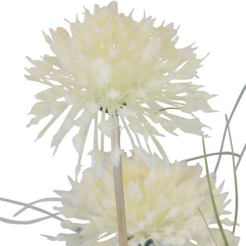 Floristik24 Umělé květiny koule květina allium okrasná cibule umělá bílá 90cm