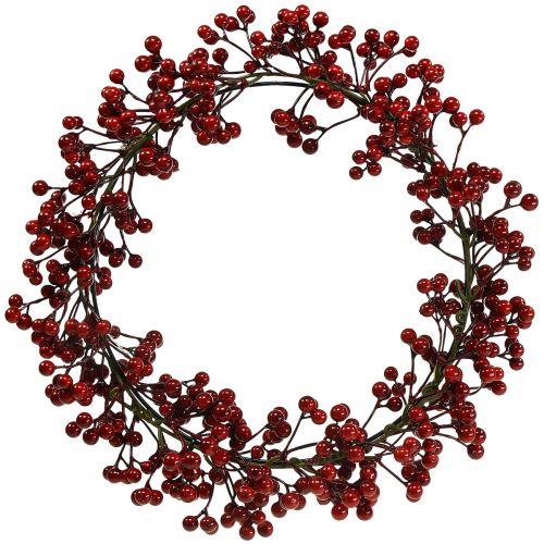 položky Berry Wreath Red Umělé rostliny Červené Vánoce Ø35cm