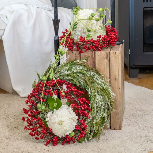 položky Berry Wreath Red Umělé rostliny Červené Vánoce Ø35cm
