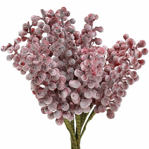 Berry pick červený, ledový 21cm 12 ks