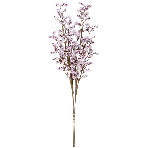 Floristik24 Berry větev Vánoční větev fialová bílá mráz L60cm 2 ks