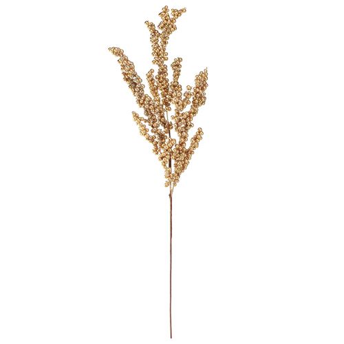 položky Berry větev se zlatými bobulemi Vánoční větev 70 cm