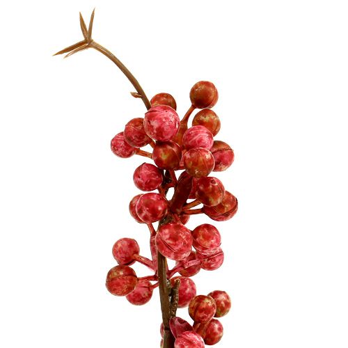 Floristik24 Bobulová větev růžová L 28cm 12ks