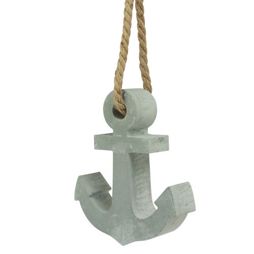 Floristik24 Betonová dekorace kotva dekorace námořní stůl šedá 18cmx4,5cmx22cm