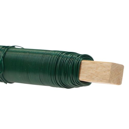 Floristik24 Květinový drát ovinovací drát vázací drát zelený 0,65mm 100g 3 kusy