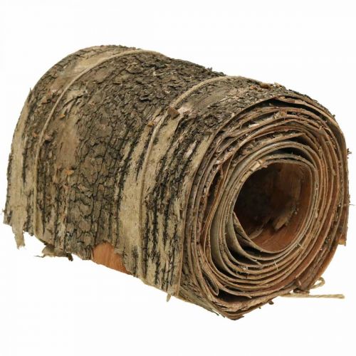 Floristik24 Březová kůra role hnědá, šedá kůra pro řemesla 15×300cm