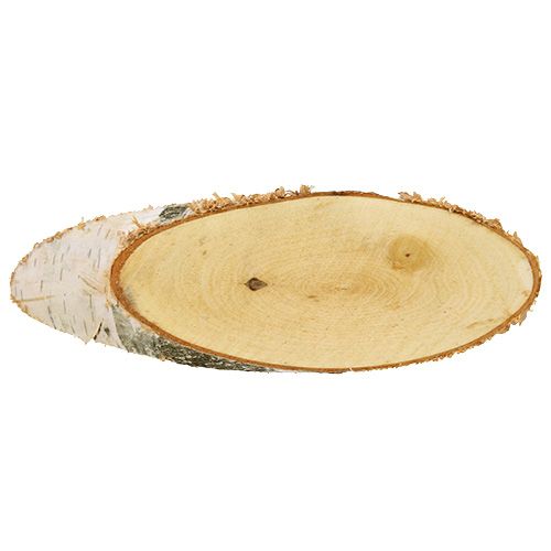 položky Březové kotouče oválné přírodní dřevěné kotouče dekorace 18-22cm 10 kusů