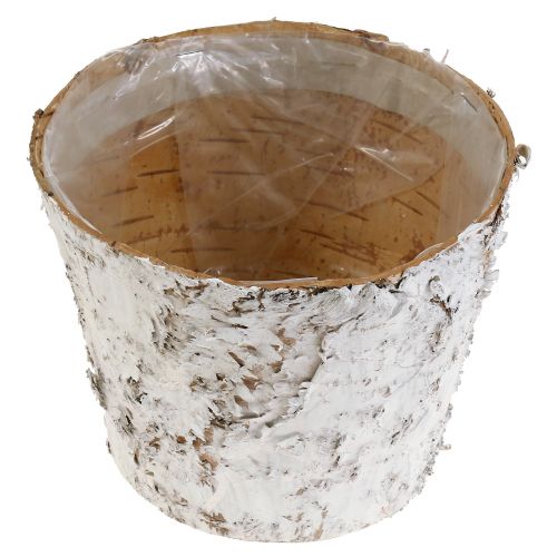 položky Dekorativní květináč bělený březový květináč Ø18cm V15cm 2ks
