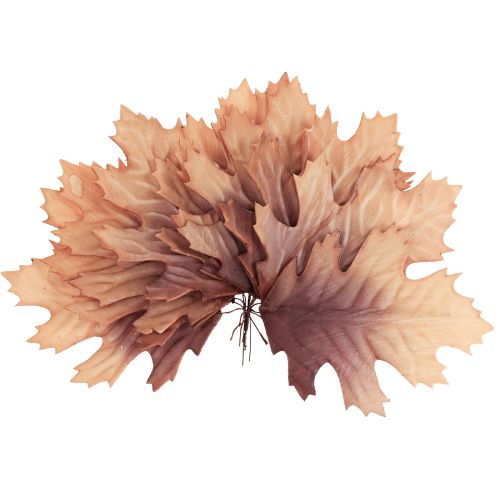 Floristik24 Červený dub list podzimní listí deko listy deco 13×19cm 12ks