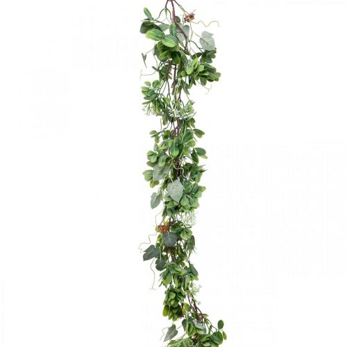Floristik24 Listová girlanda deco girlanda umělá rostlina zelená 180cm
