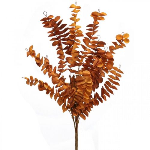 položky Umělé rostliny podzimní dekorace umělá větev listy oranžové 46cm