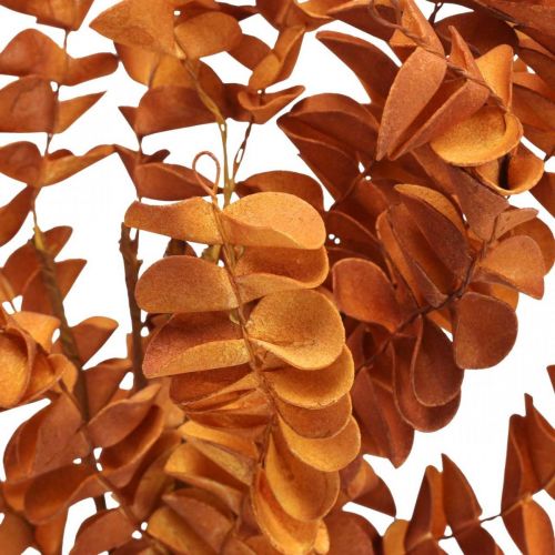 Umělé rostliny podzimní dekorace umělá větev listy oranžové 46cm