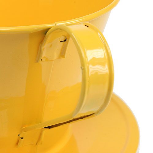 položky Ozdobný šálek žlutý Ø16cm H11cm