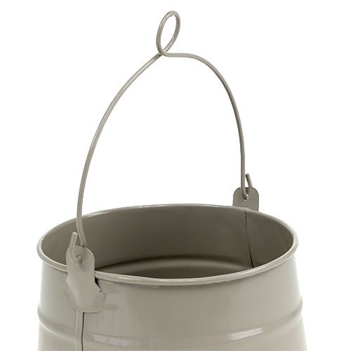 Floristik24 Kovové vědro Ø12cm H11,5cm bahno