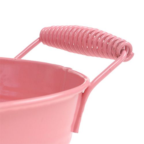 Floristik24 Plechová mísa lososová oválná 20cm x 12cm V9cm