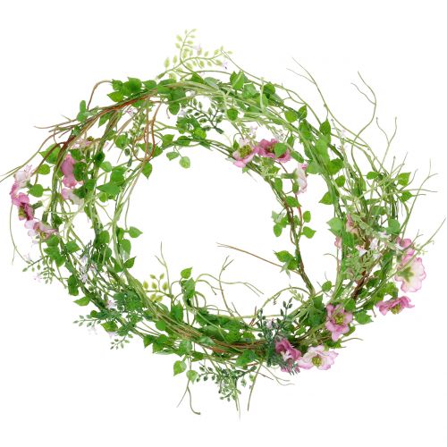 Floristik24 Květinová girlanda růžová 180cm