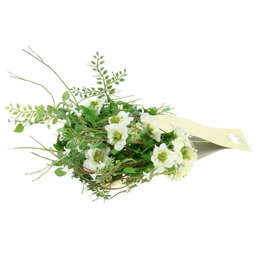 Floristik24 Květinová girlanda bílá 180cm