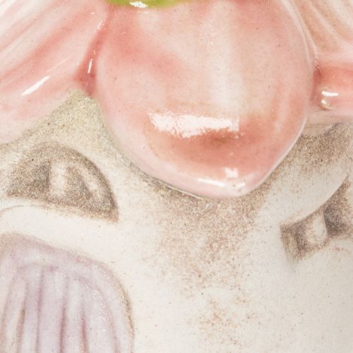 položky Závěsná dekorace květina keramický domeček pro víly jako dekorace k zavěšení 6cm 6ks