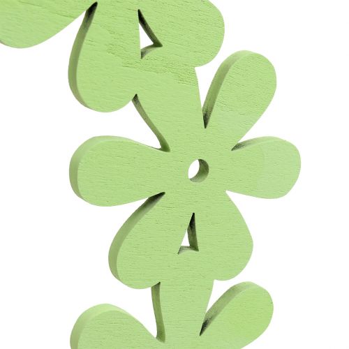 položky Květinový věnec dřevěný v zelené barvě Ø35cm 1ks