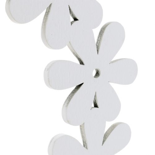 položky Květinový věnec dřevěný v bílé barvě Ø35cm 1ks