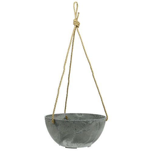 Floristik24 Květinový koš "Fiona" Ø25cm V12cm šedý