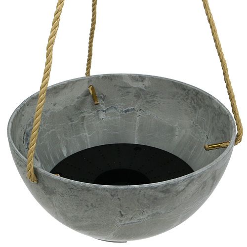 Floristik24 Květinový koš "Fiona" Ø25cm V12cm šedý