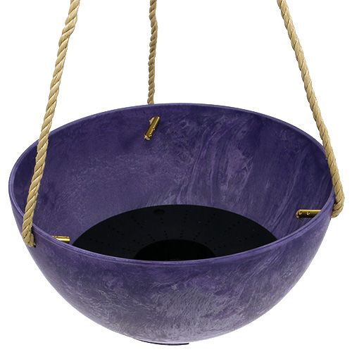 Floristik24 Květinový košík &quot;Fiona&quot; Ø25cm V12cm fialový