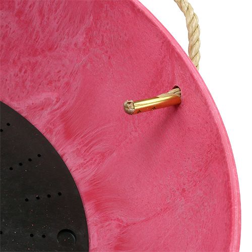 Floristik24 Květinový košík "Fiona" Ø25cm V12cm růžový