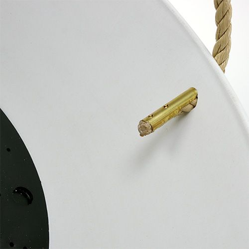 Floristik24 Závěsný košík "Fiona" Ø25cm V12cm Bílý