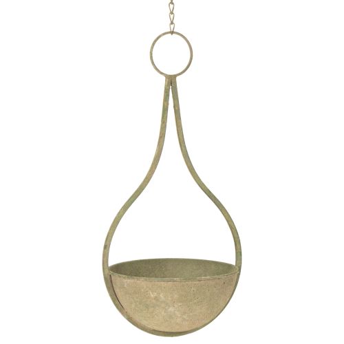 položky Květinový koš, závěsný koš, kovová dekorace zahrada Ø16cm V38cm