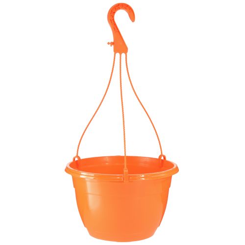 Závěsný košík oranžový závěsný květináč květináč Ø25cm V50cm