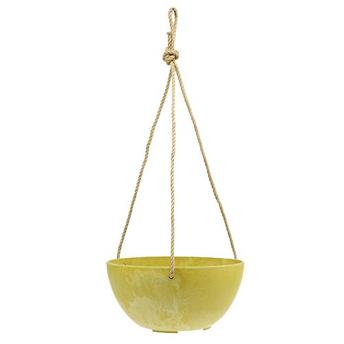 Floristik24 Květinový košík Fiona Ø25cm V12cm Citron