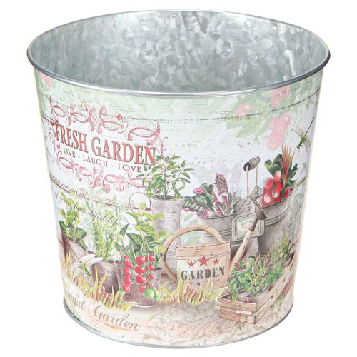 položky Květináč malý kovový barevný Fresh Garden H16cm 2ks