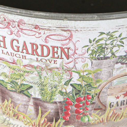 položky Květinová mísa vintage plastová Fresh Garden barevná Ø21cm 2ks