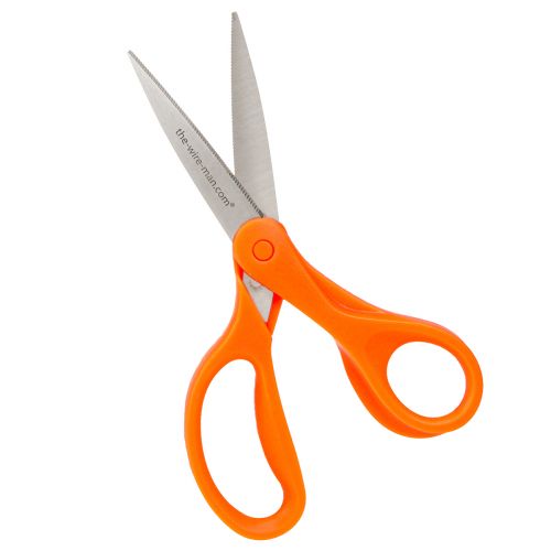 položky Nůžky na květiny se zuby z nerezové oceli v oranžové barvě 20cm