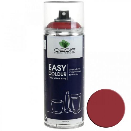 Floristik24 OASIS® Easy Color Spray, barva ve spreji červená 400 ml