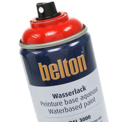 položky Belton vodní lak bez vody červená barva ve spreji ohnivě červená 400ml