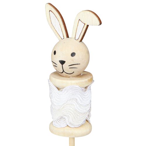 položky Květinová tyčinka Králičí dřevo přírodní, hnědá, bílá L32cm 8 ks