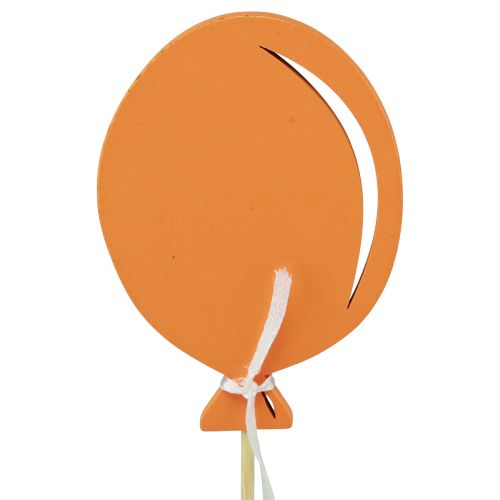 položky Květinová zátka kytice dekorace dort topper balón oranžový 28cm 8ks
