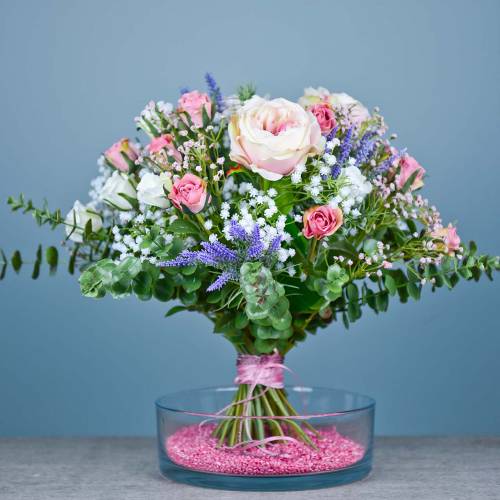 Floristik24 Umělá růže krémově růžová Ø9cm L45cm 1 kus