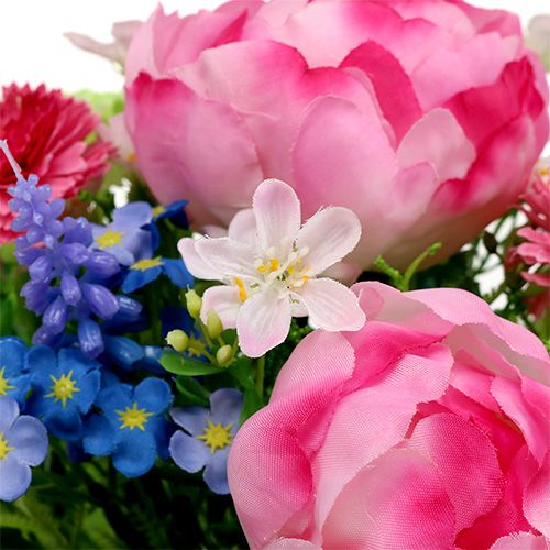 Floristik24 Kytice s Bellis Rosa 23cm