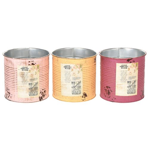 položky Květináč ve vintage designu do obývacího pokoje a kanceláře 15 cm, 3 ks