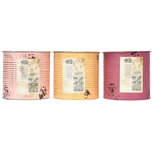 položky Květináč ve vintage designu do obývacího pokoje a kanceláře 15 cm, 3 ks