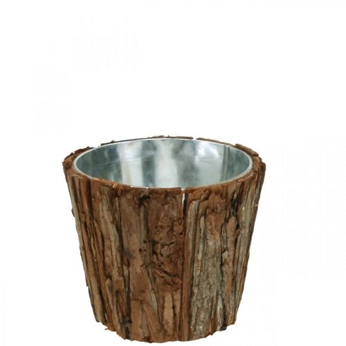 Květináč, vysoký květináč, dekorace z kůry stromu Ø14cm V12,5cm