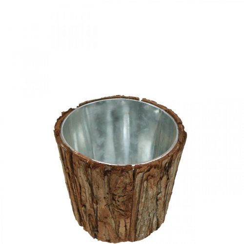 Floristik24 Květináč, vysoký květináč, dekorace z kůry stromu Ø14cm V12,5cm