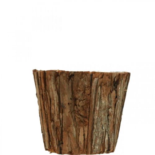 Floristik24 Květináč, vysoký květináč, dekorace z kůry stromu Ø14cm V12,5cm